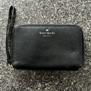 Kate Spade black wristlet